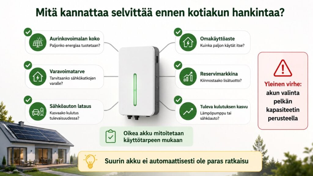 aurinkopaneeli kotiakku hankinnan tarkistuslista_Solarum Suomi Oy